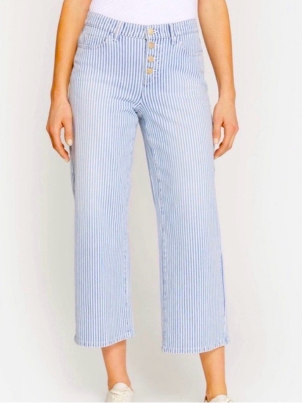 J. McLaughlin Loris Cropped Wide Leg Stripe Pants